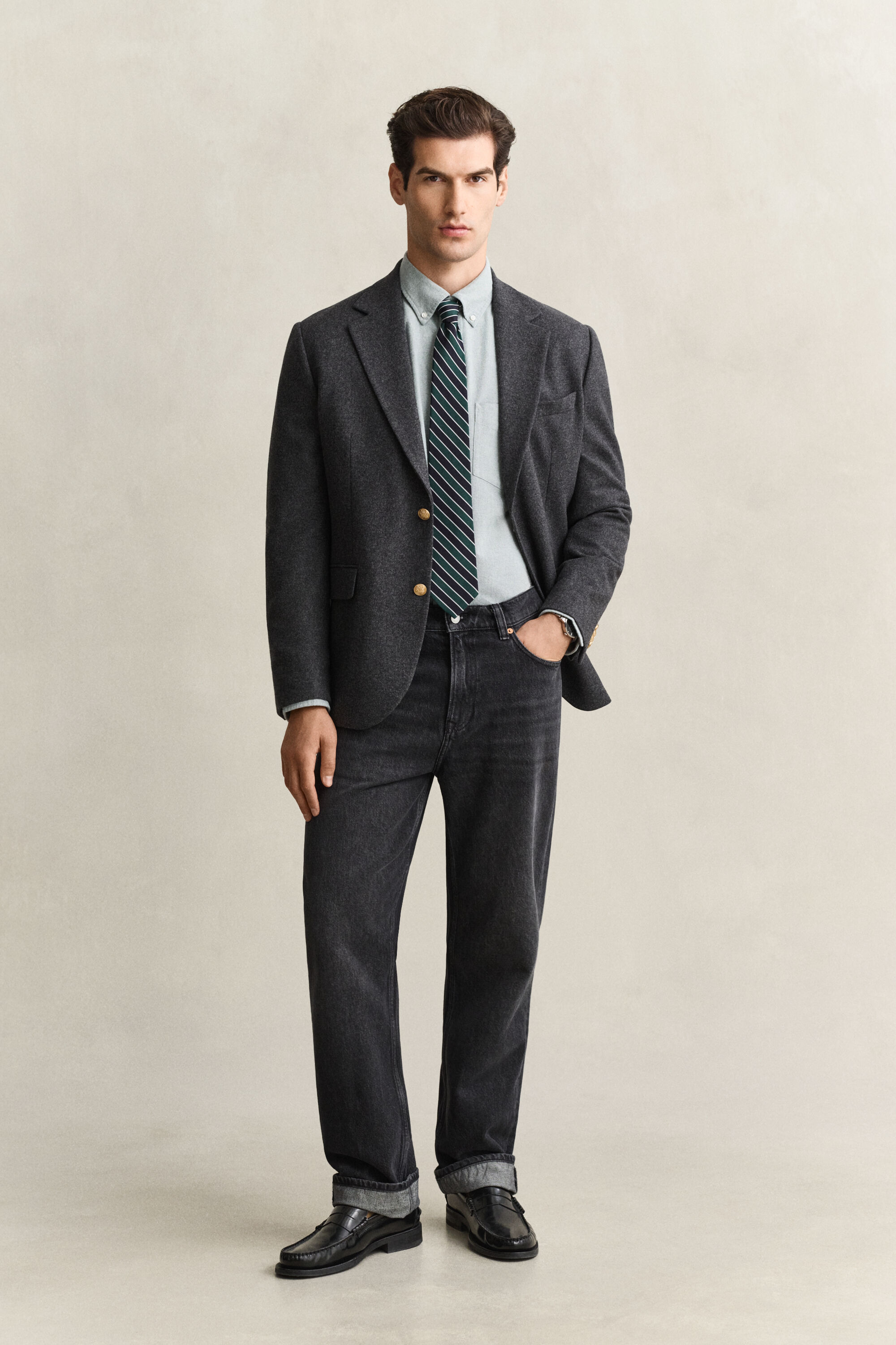 Camicia Oxford spazzolata
