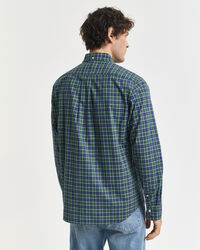 Classica camicia in popeline a quadri regular fit