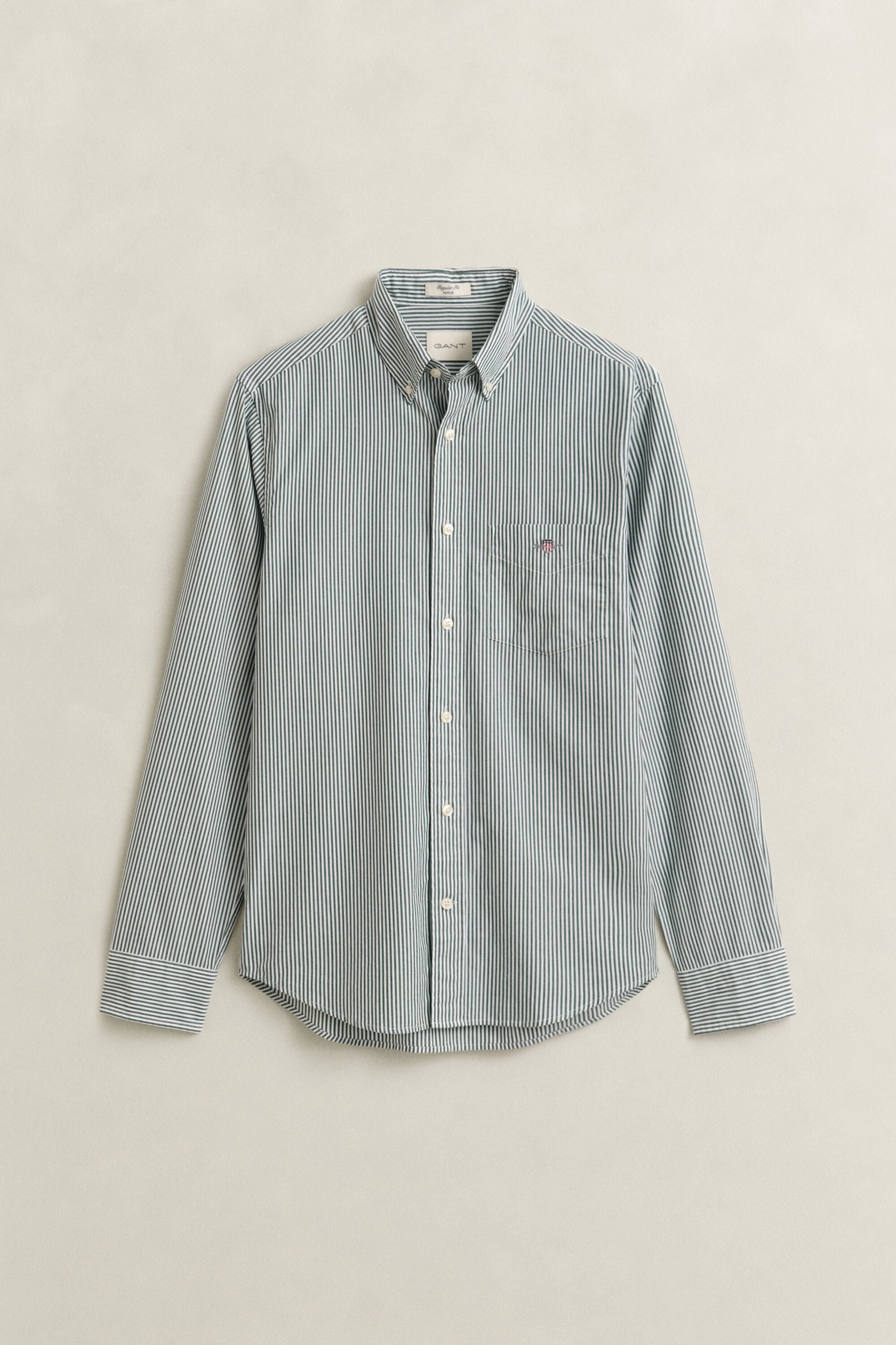 Camicia classica in popeline a righe Banker