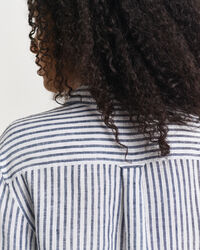 Camicia di lino a righe regular fit