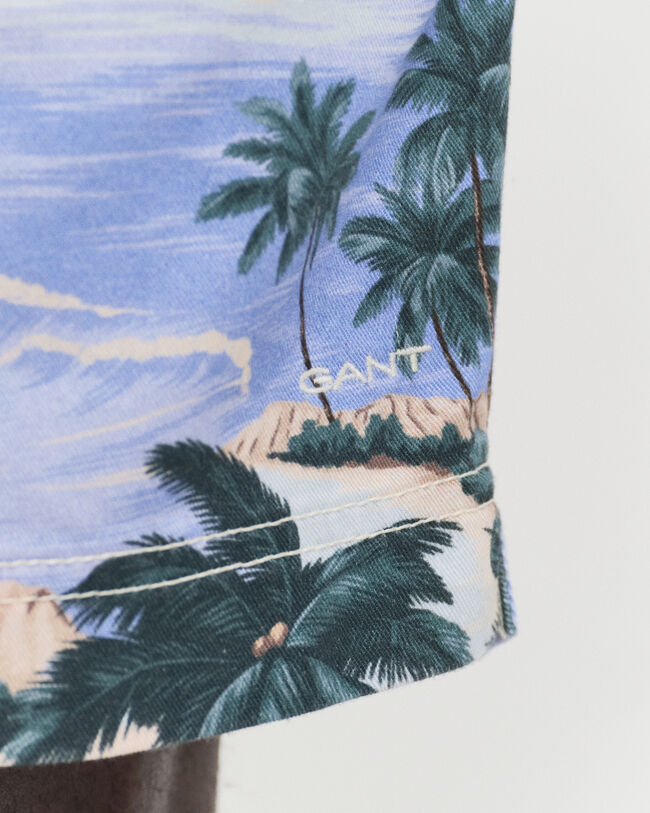 Pantaloncini con coulisse con stampa regular fit