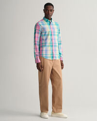 Camicia in madras colorata regular fit