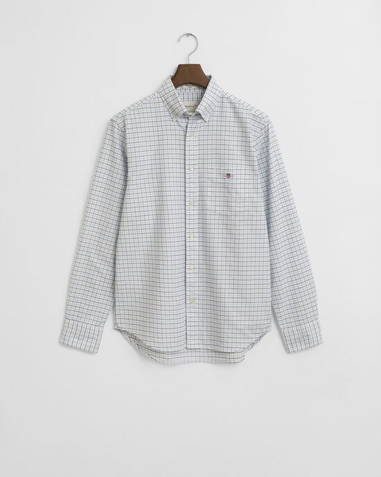 Camicia Oxford tattersall classica regular fit