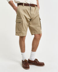 Pantaloncini cargo in twill relaxed fit