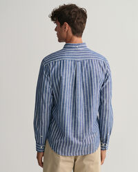 Camicia in chambray a righe regular fit