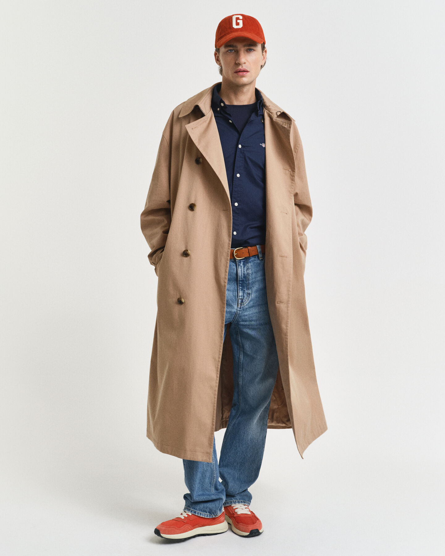 Camicia classica in popeline slim fit