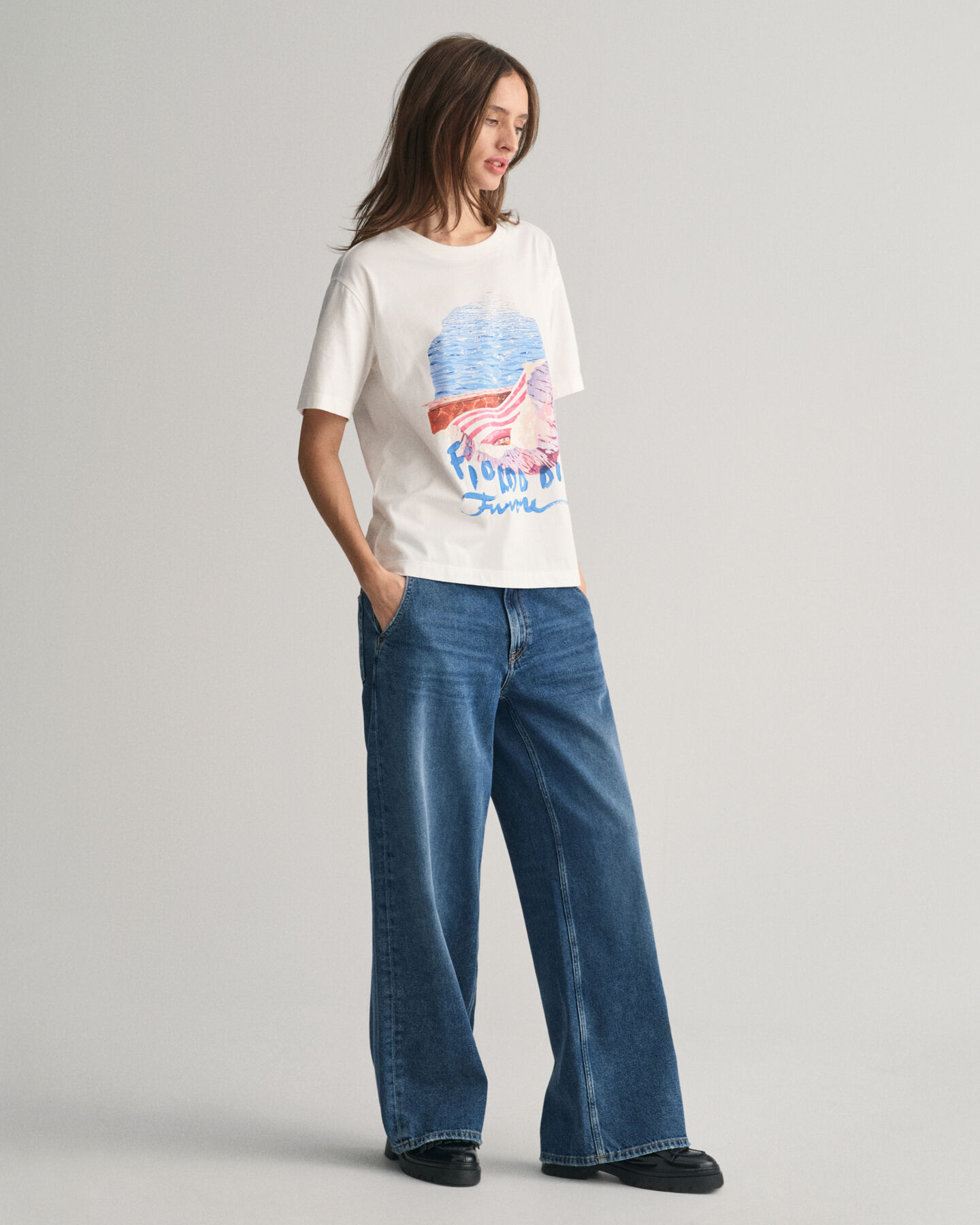 T-shirt con stampa Scenery Print