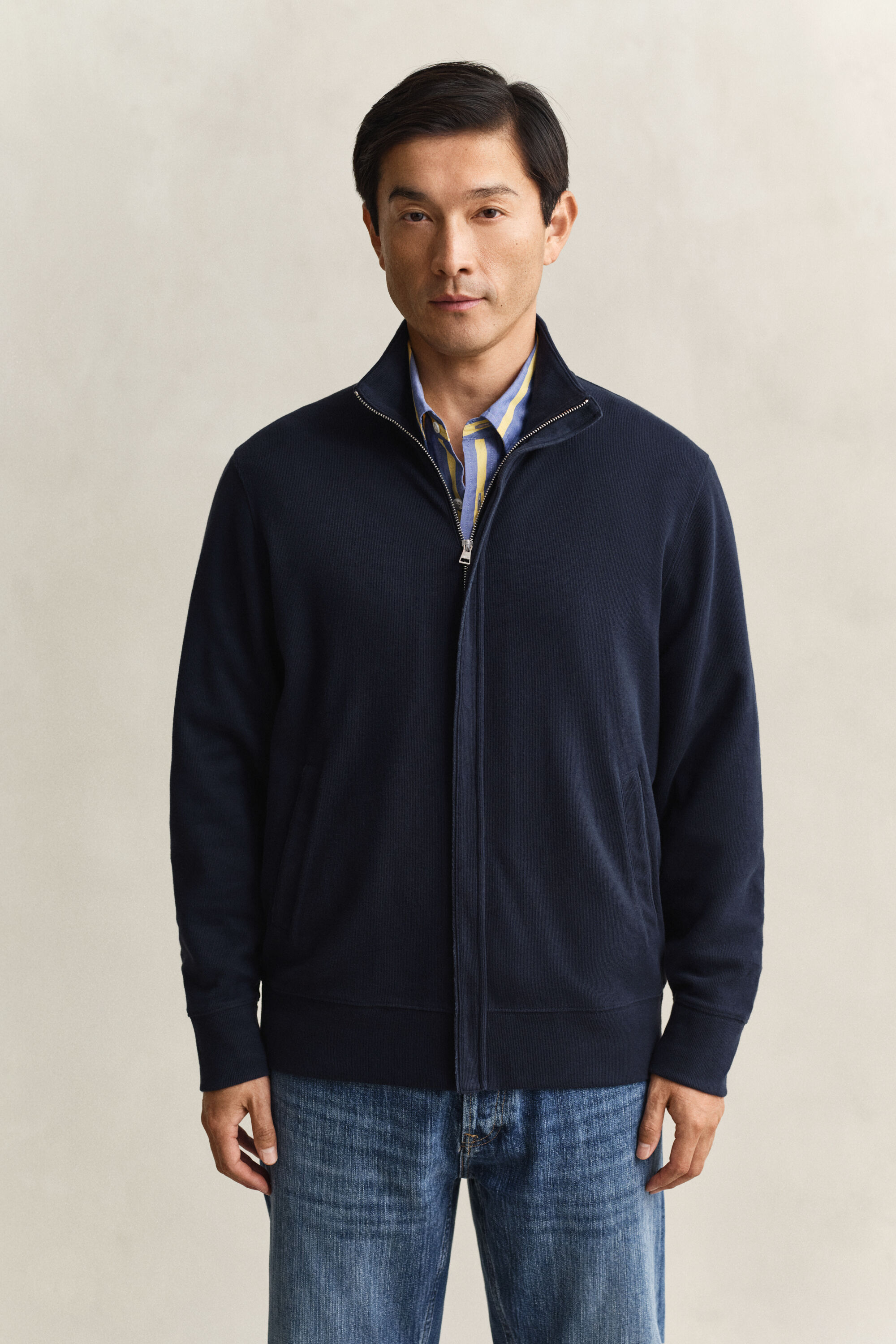 Felpa Sacker Rib con zip