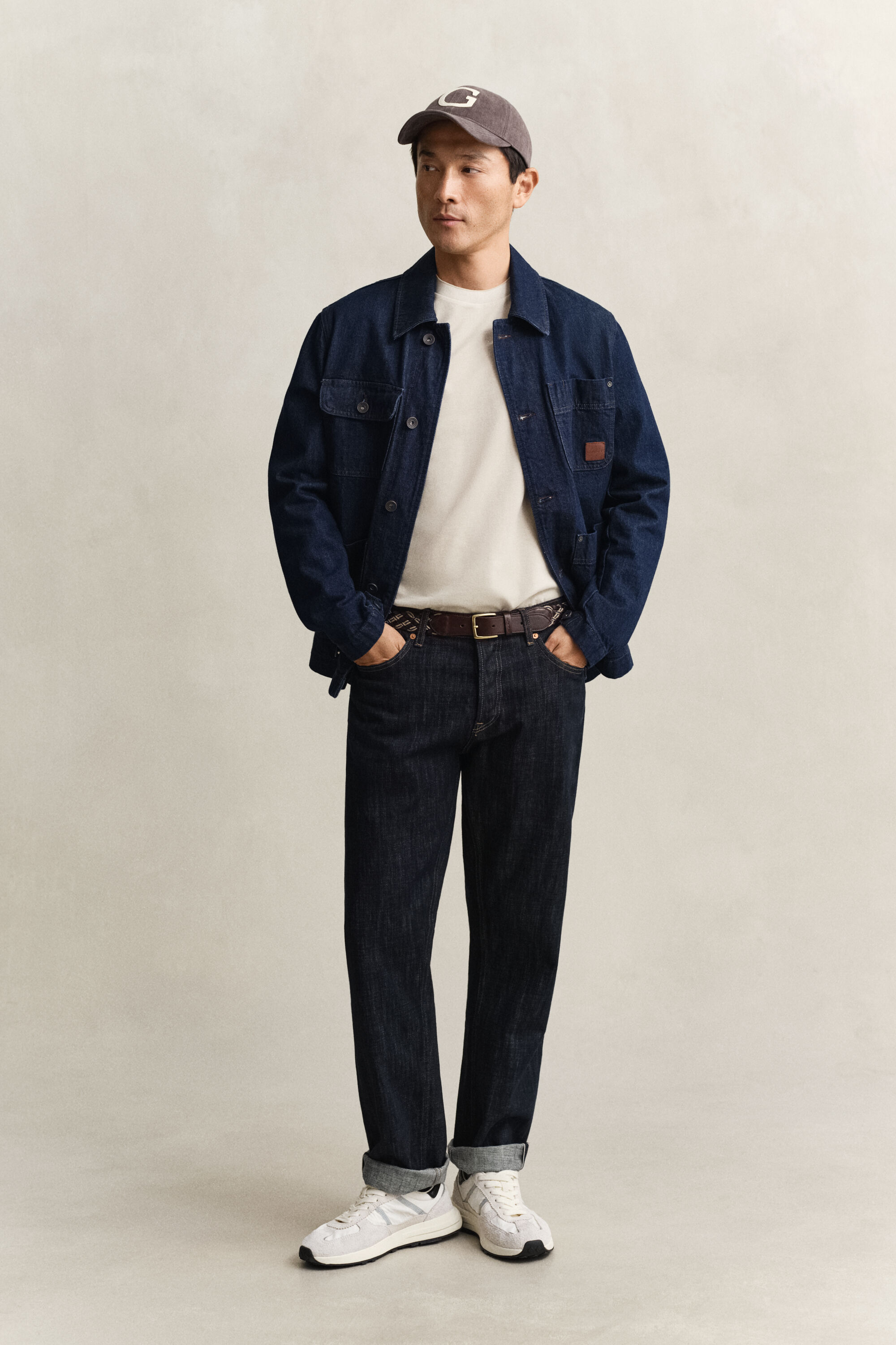 T-shirt in piqué bicolore