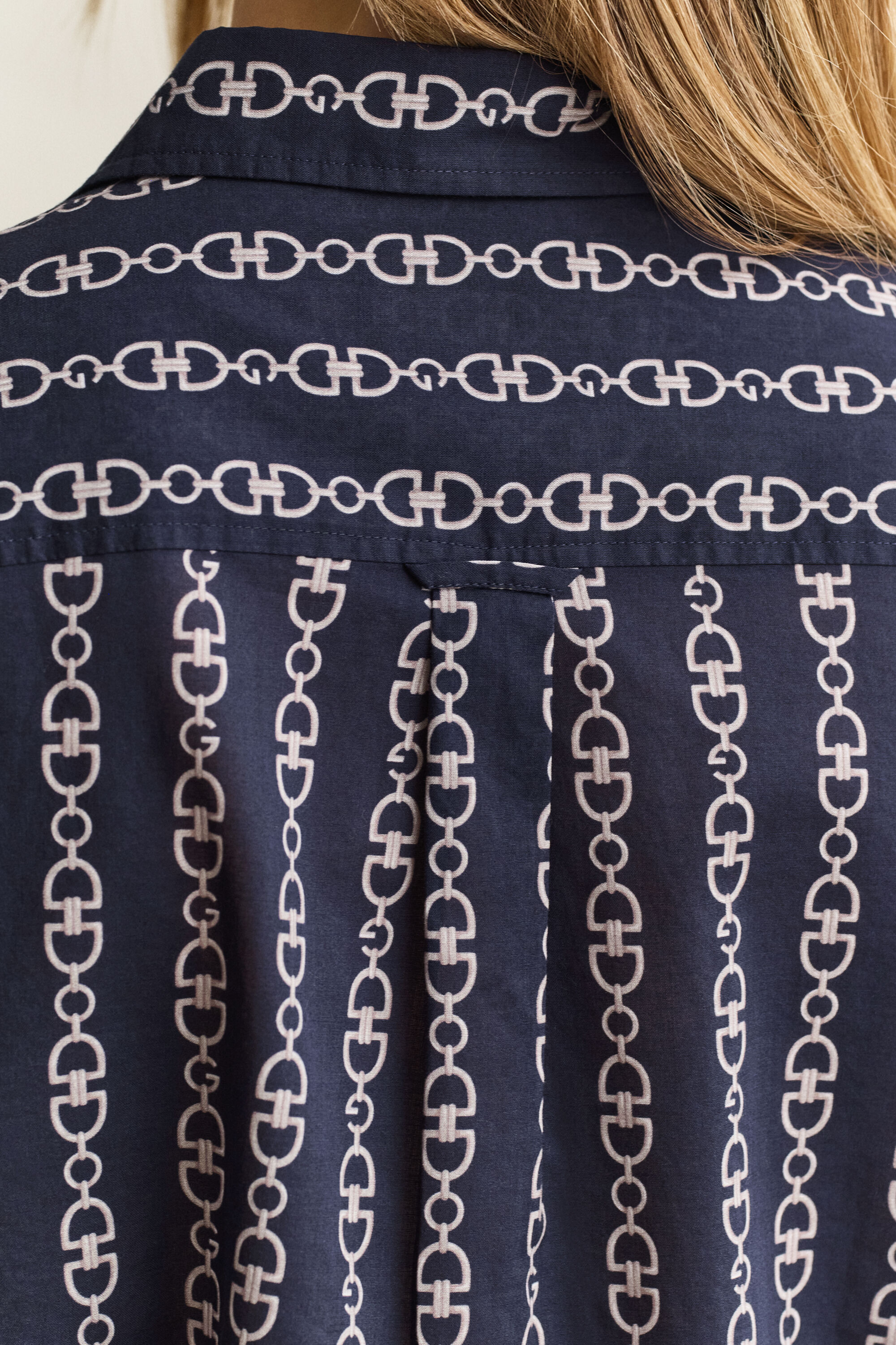 Camicia in voile di cotone con stampa