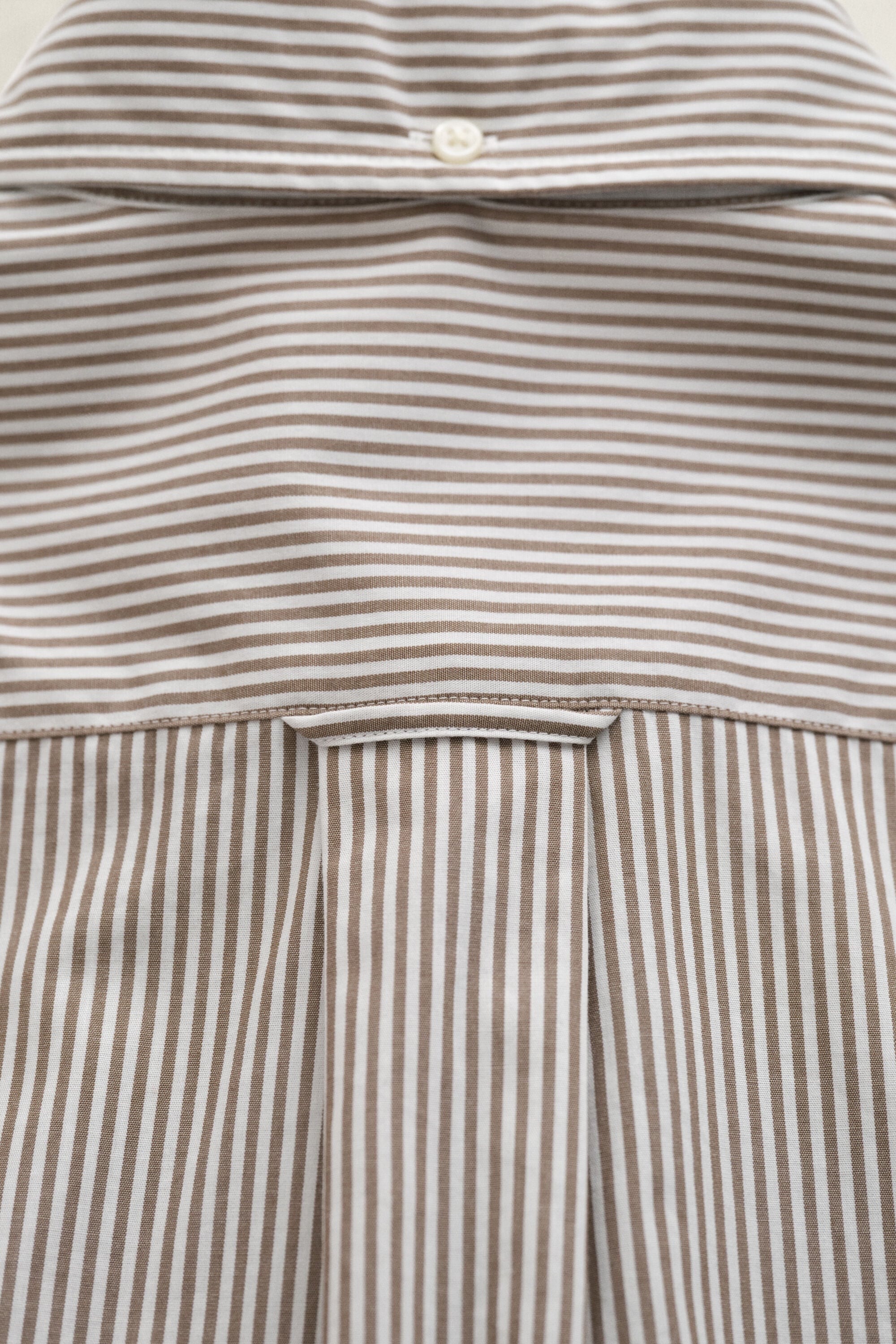 Camicia classica in popeline a righe Banker