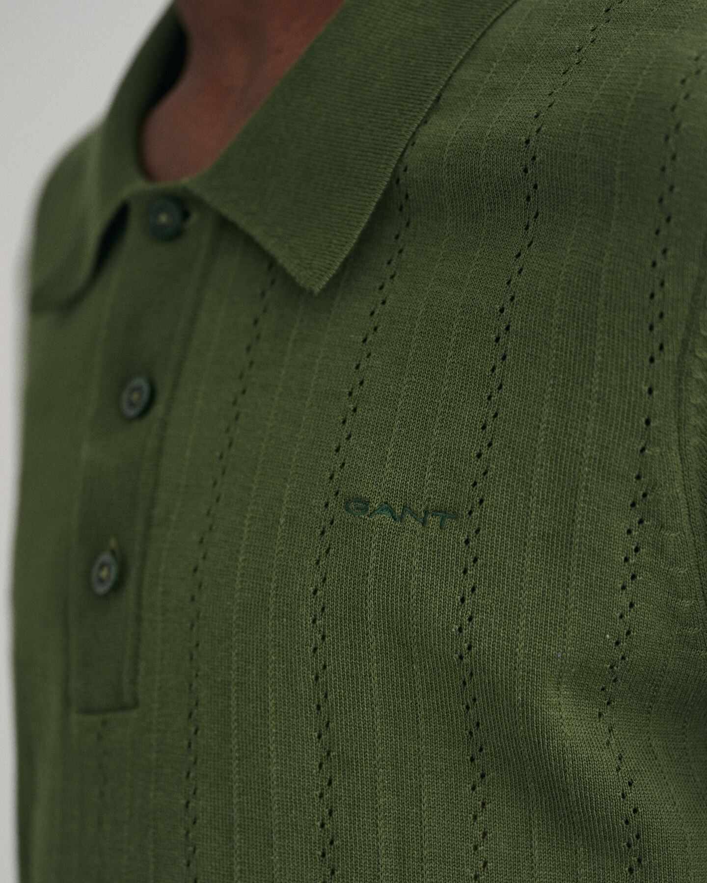 Polo Pointelle Textured