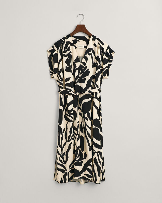 Abito a maniche corte Palm Print