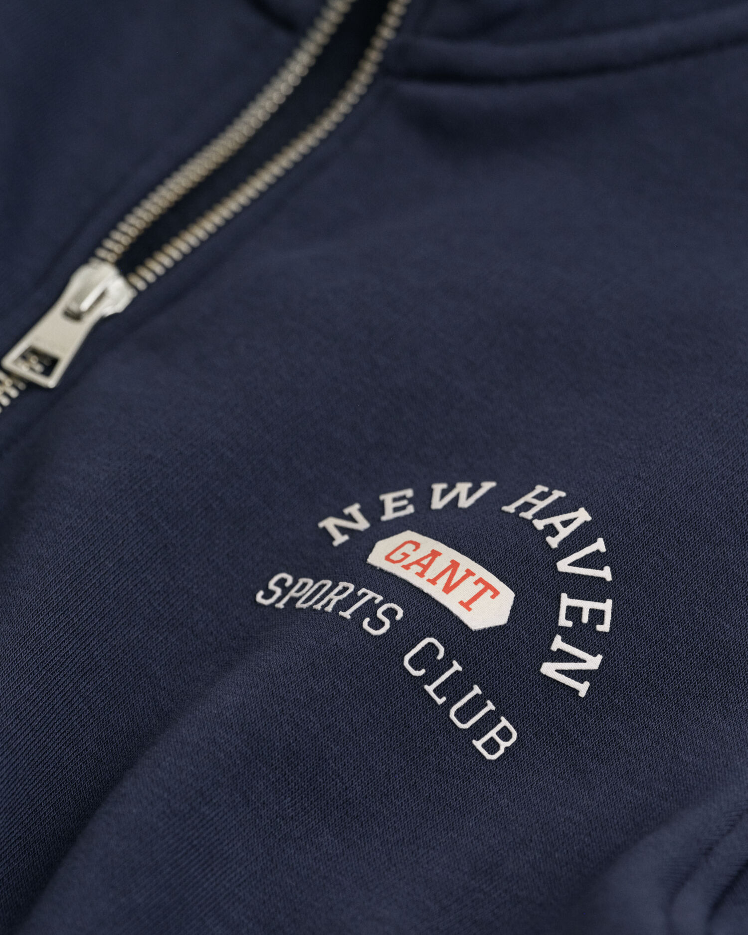 Felpa con zip corta stampa Teens