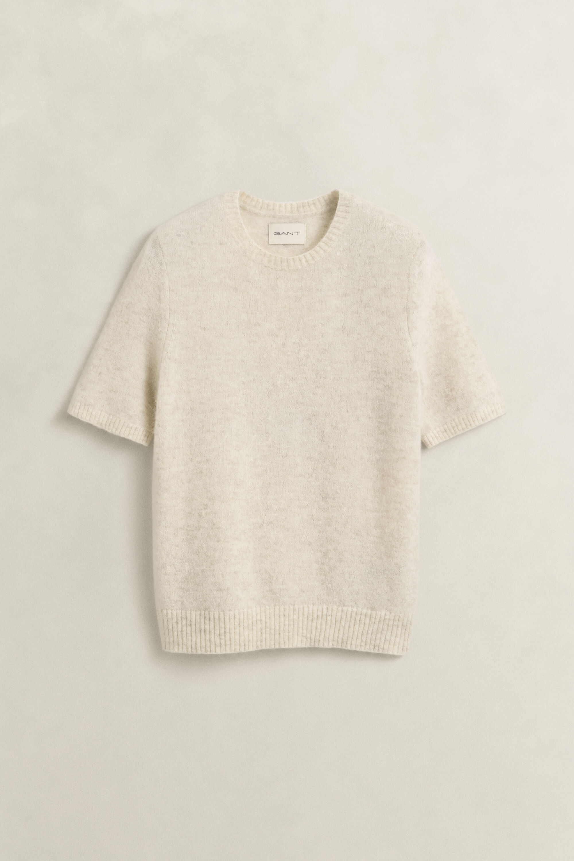 Maglia a maniche corte in misto lana d’alpaca
