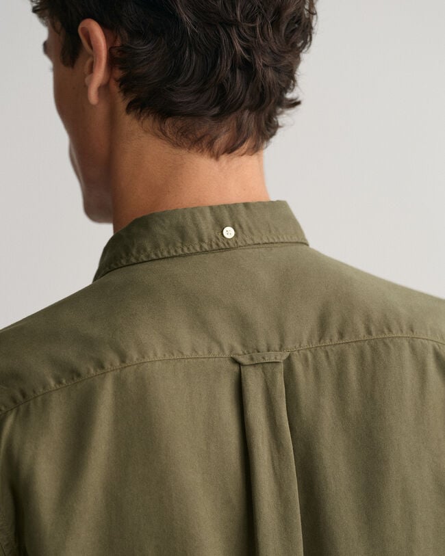 Camicia in lyocell tinta in capo regular fit