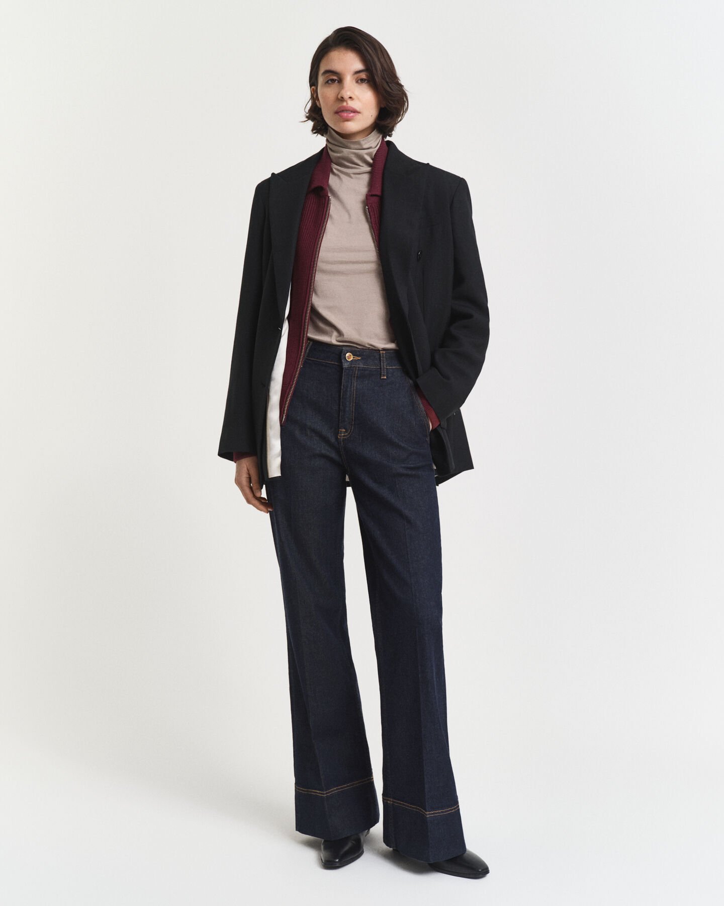 Maglia a collo alto in cotone leggero