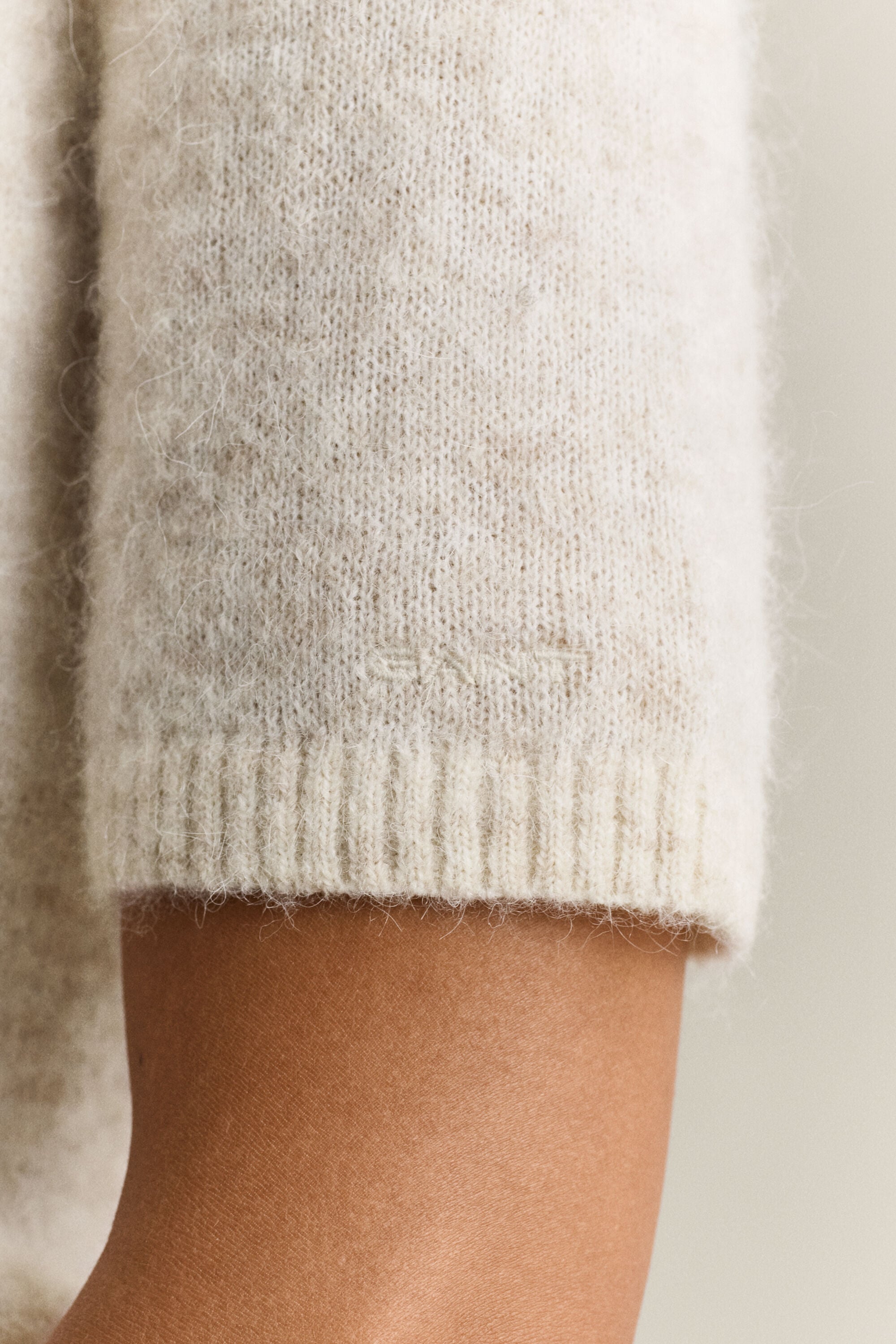 Maglia a maniche corte in misto lana d’alpaca