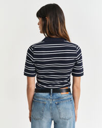 Polo Shield in piqué a righe