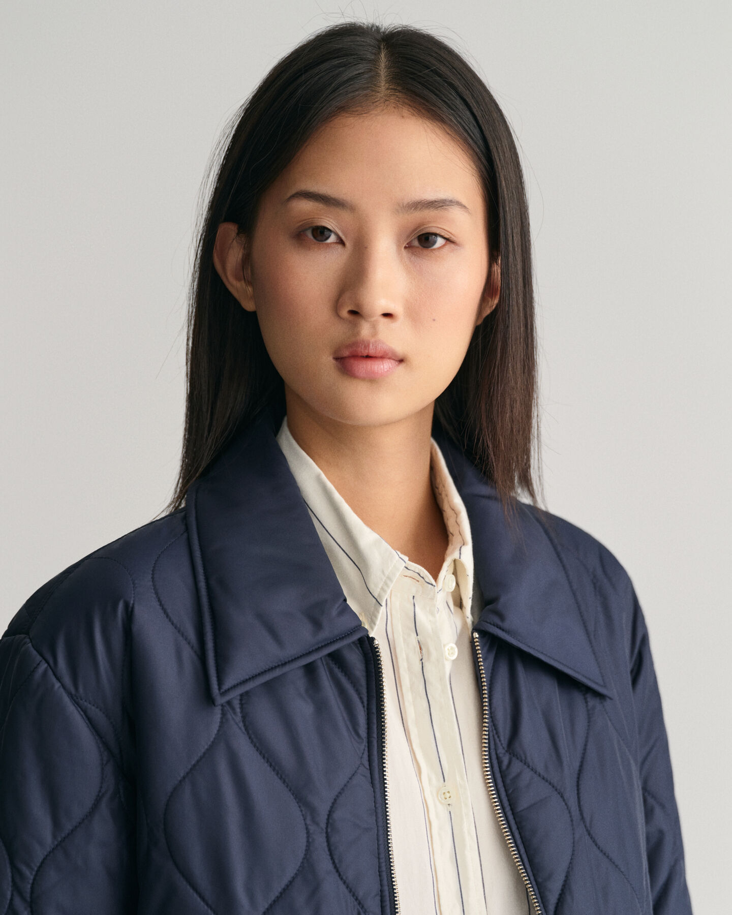 Giacca con colletto trapuntata