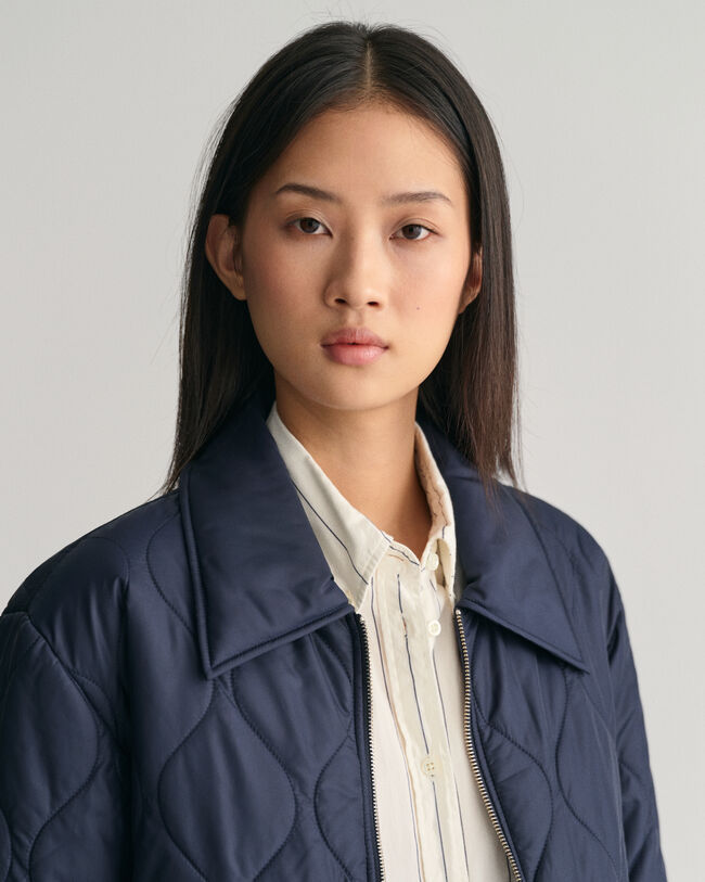 Giacca con colletto trapuntata