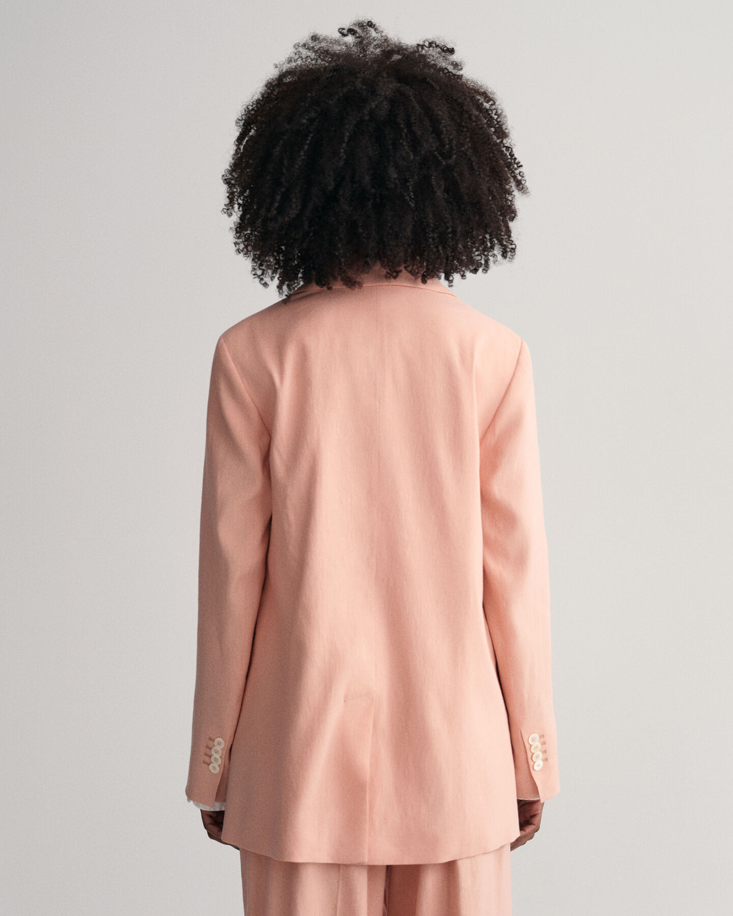 Blazer di lino elasticizzato regular fit