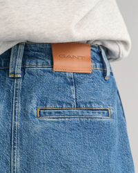 Gonna in denim con spacco