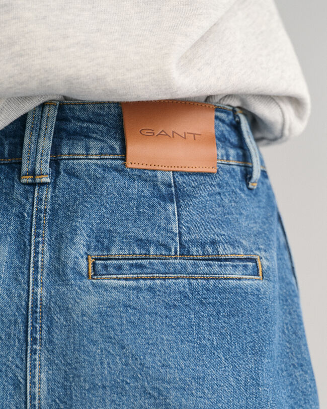 Gonna in denim con spacco