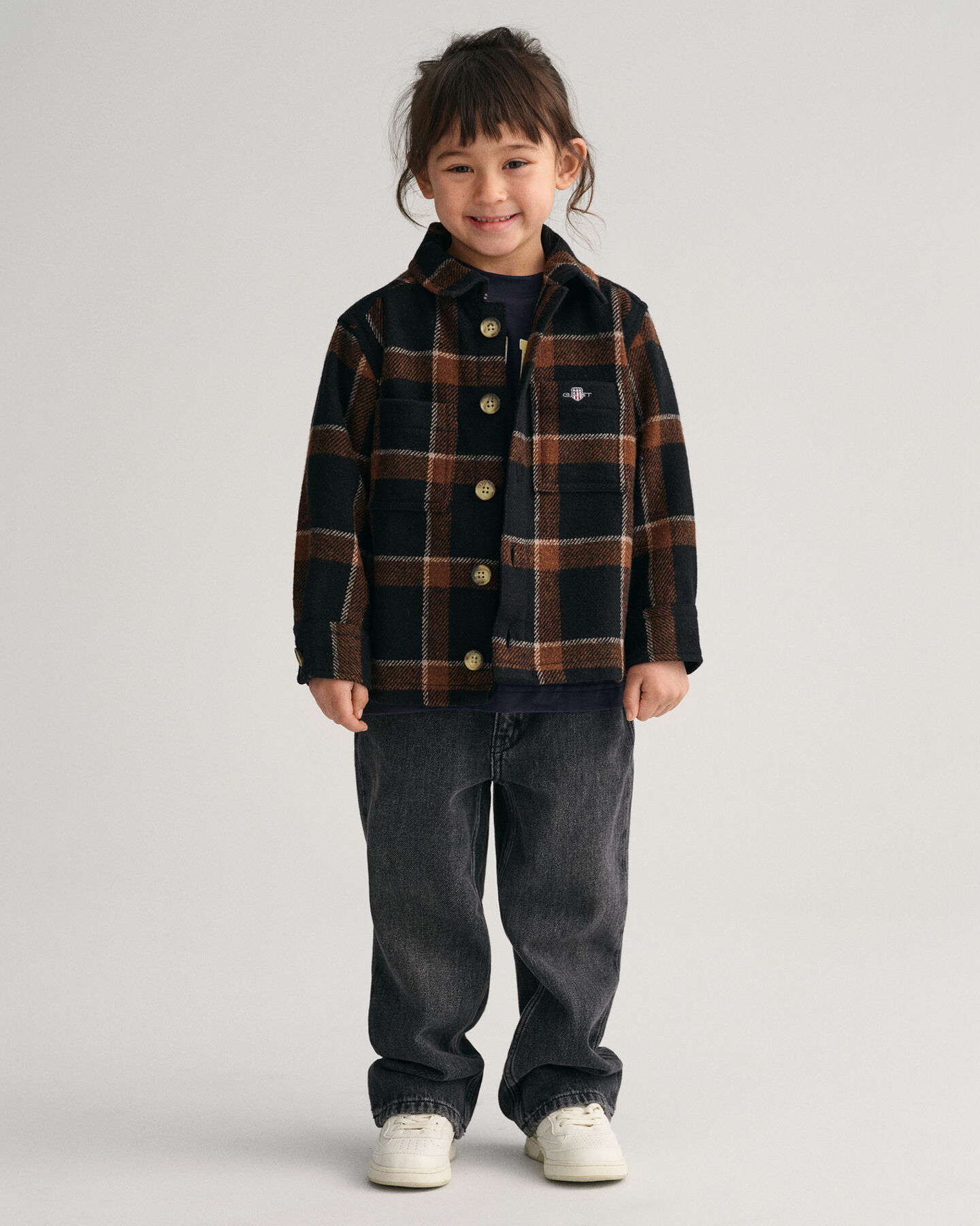 Giacca camicia a quadri Shield Kids