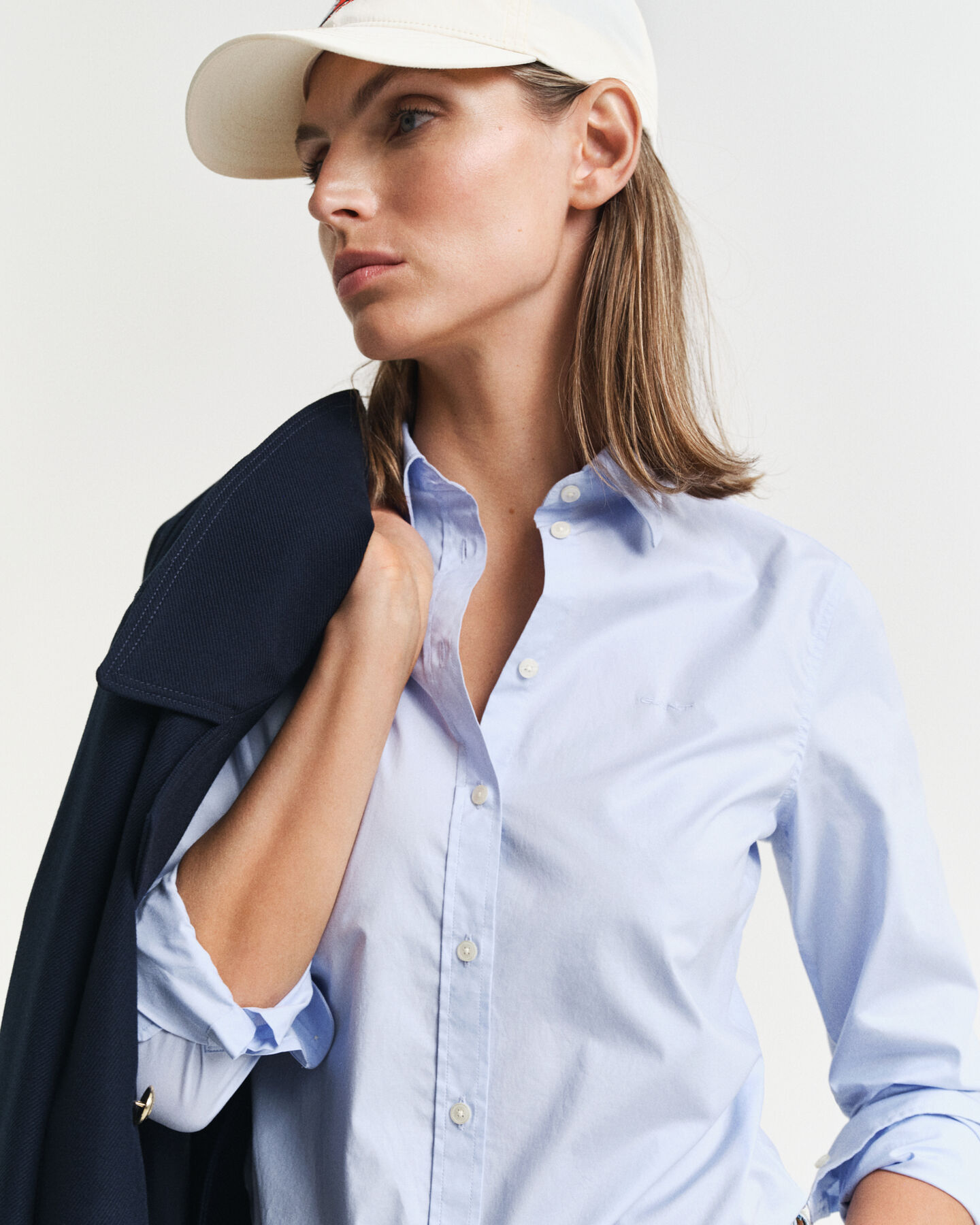 Camicia in popeline slim fit