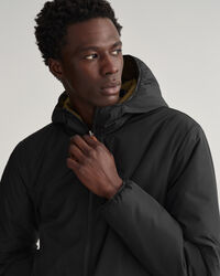 Giacca con cappuccio double-face