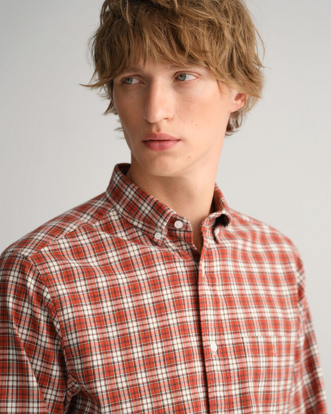 Camicia a quadri in flanella regular fit