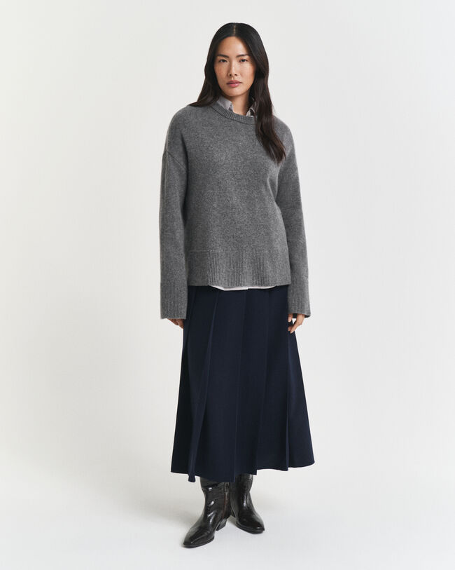 Maglia girocollo in cashmere