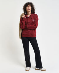 Felpa con cappuccio stampa piccola