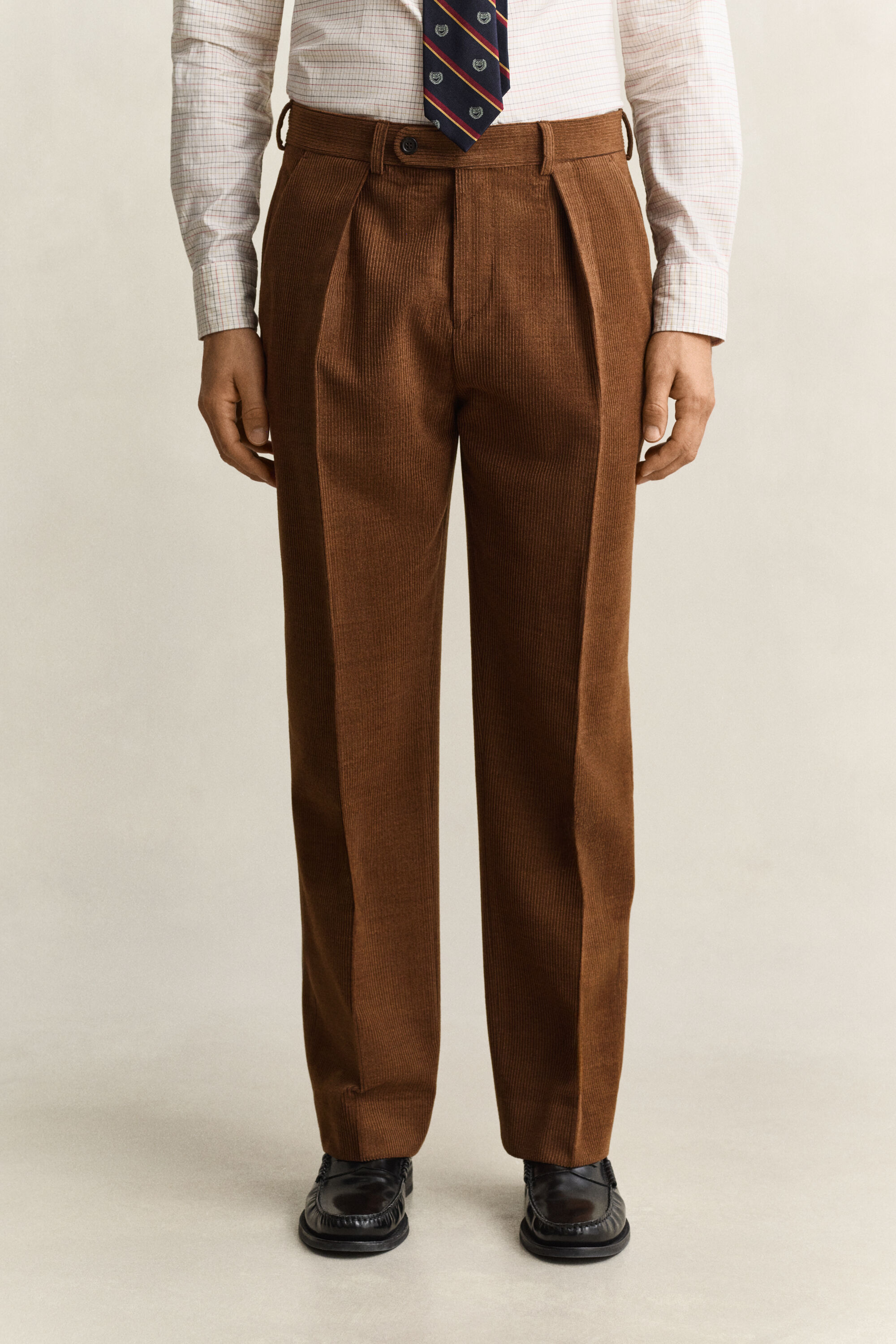 Pantaloni da abito Gant x Yale in velluto a coste di lana