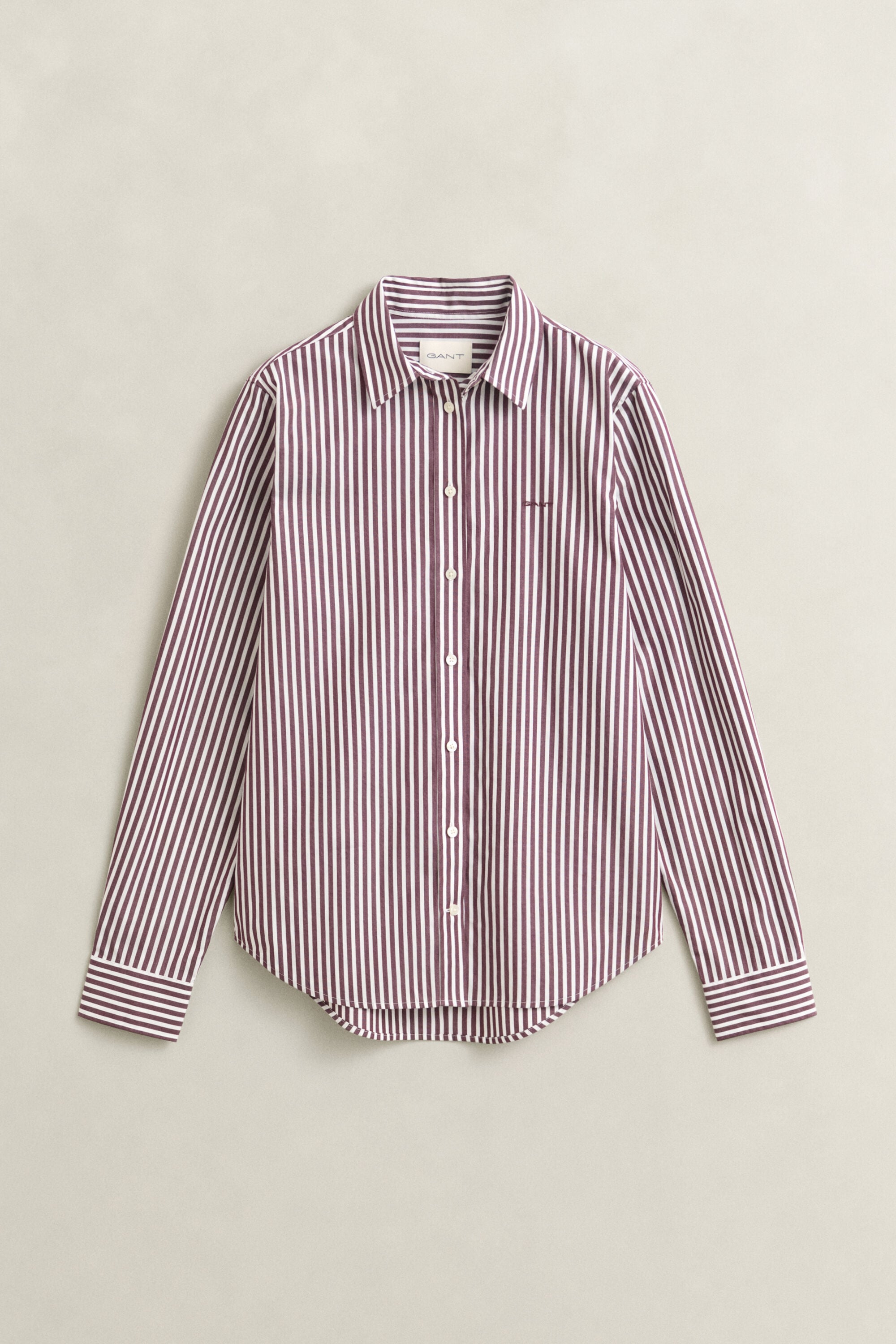 Camicia classica in popeline a righe regular fit