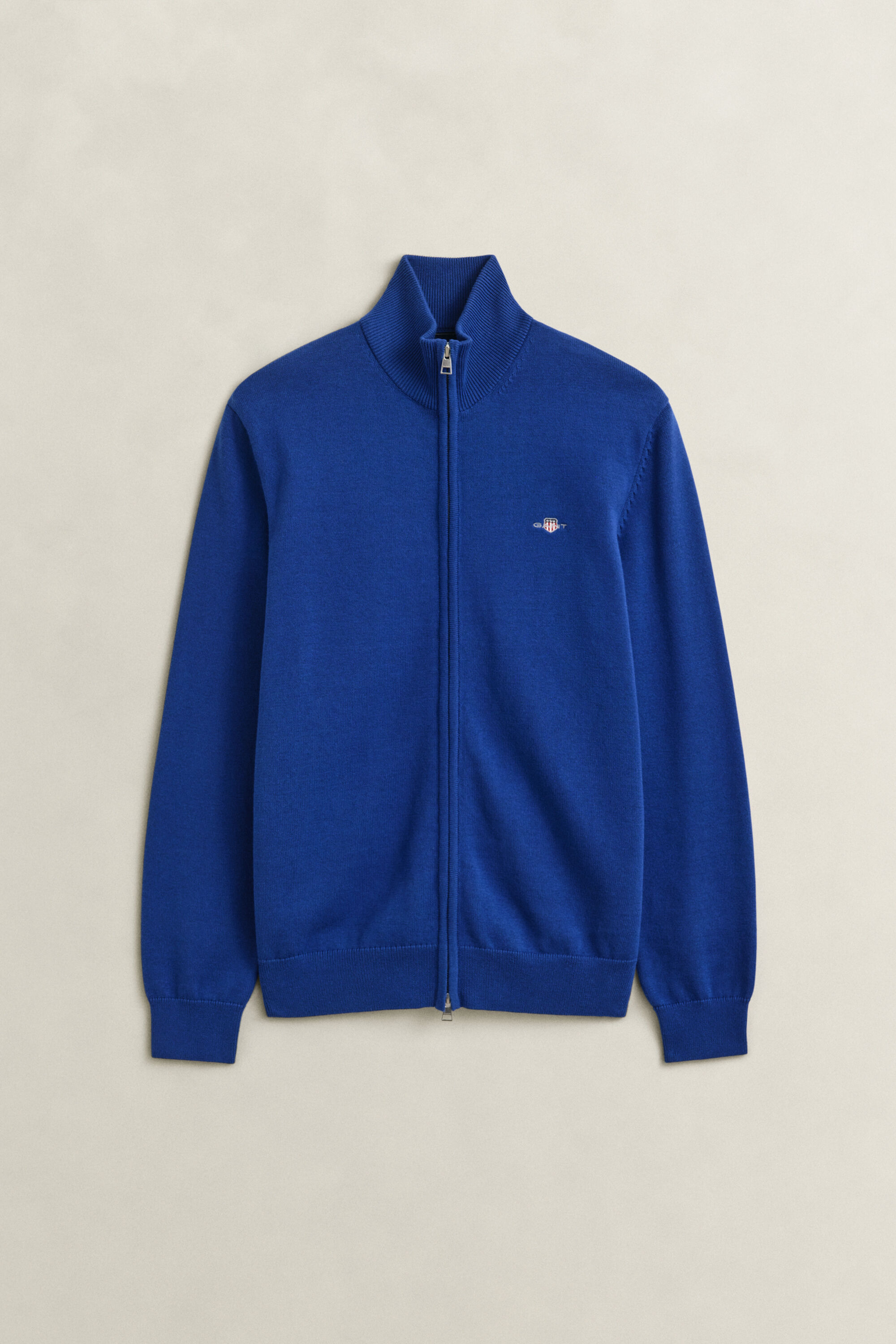 Cardigan in cotone casual con zip