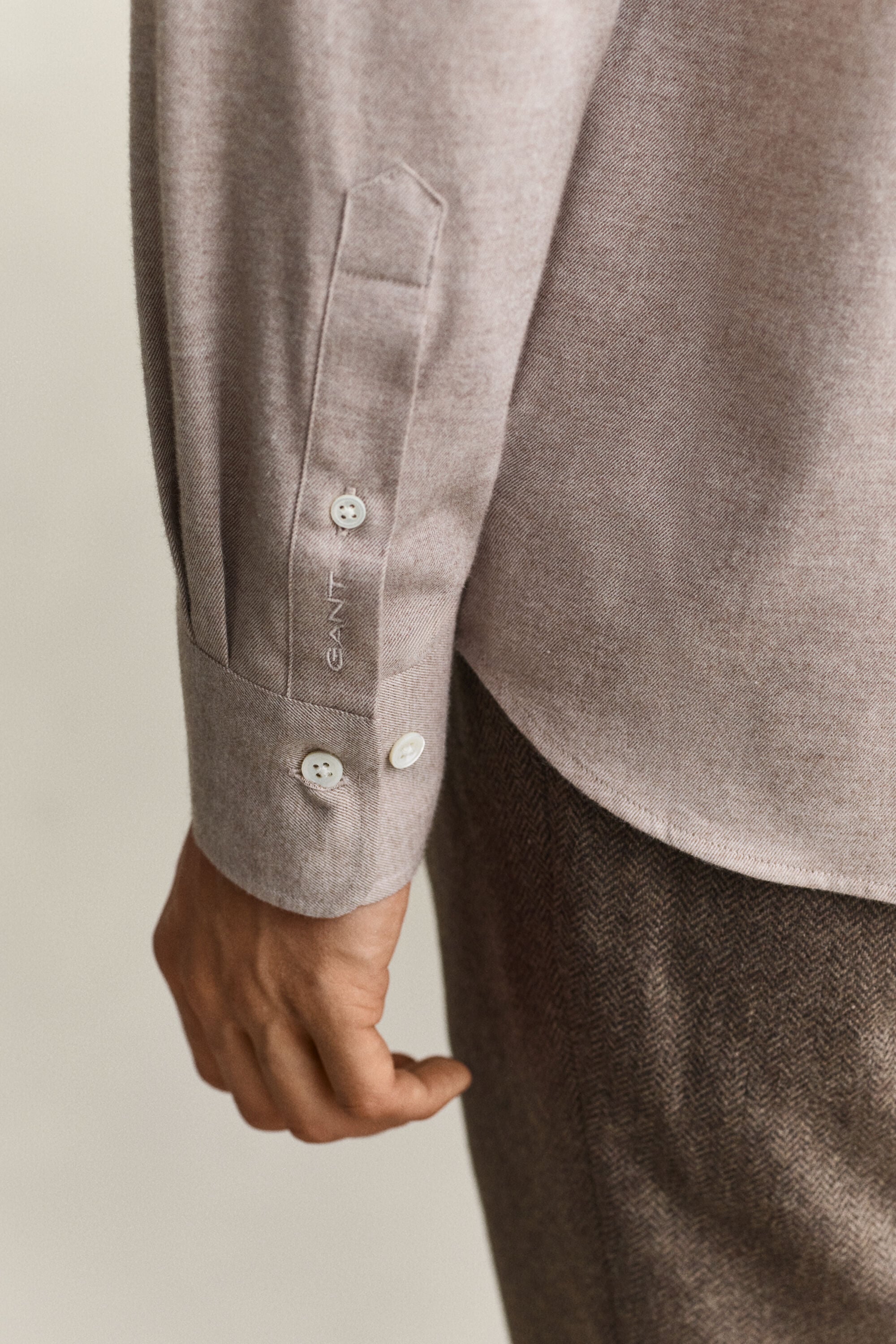 Camicia in flanella mélange
