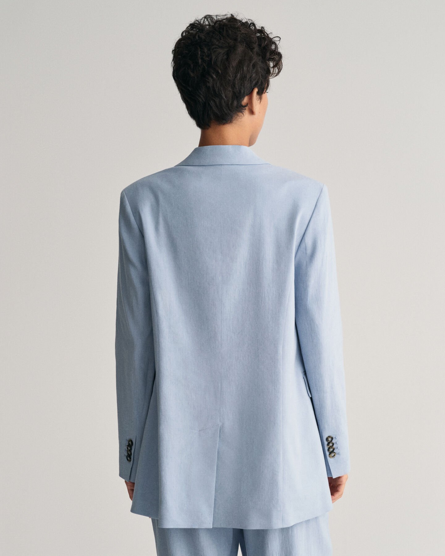 Blazer di lino elasticizzato regular fit