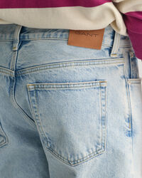 Jeans in denim délavé chiaro loose fit