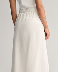 Gonna midi in misto lino