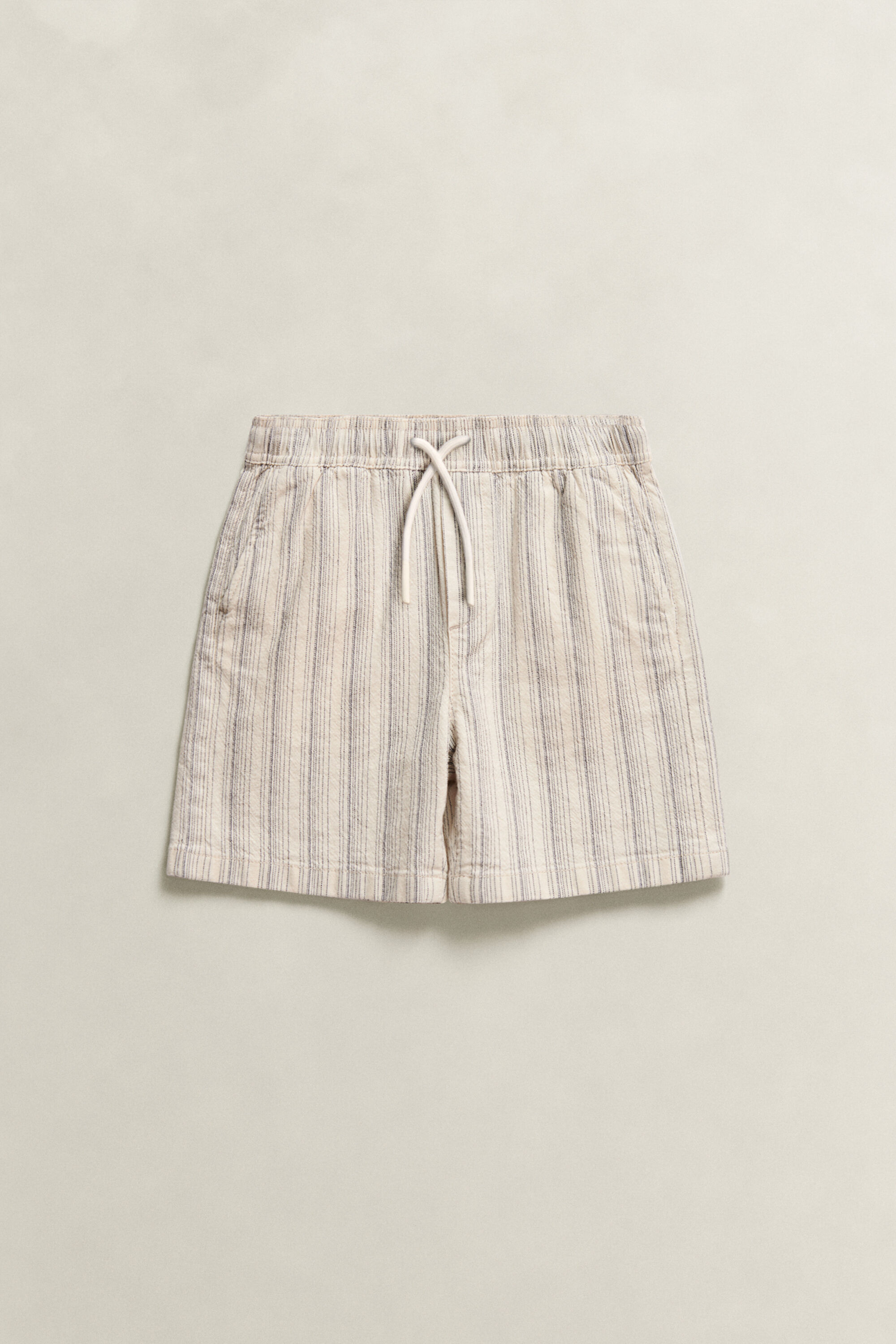 Pantaloncini di lino a righe Boys