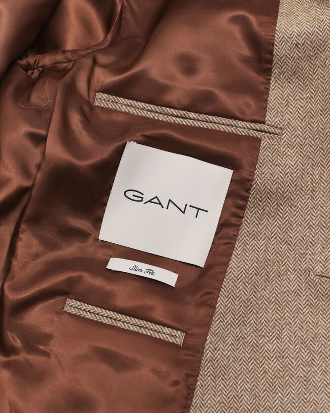 Blazer da abito con motivo a spina di pesce