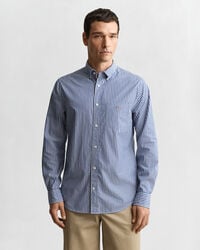 Camicia classica in popeline a righe regular fit