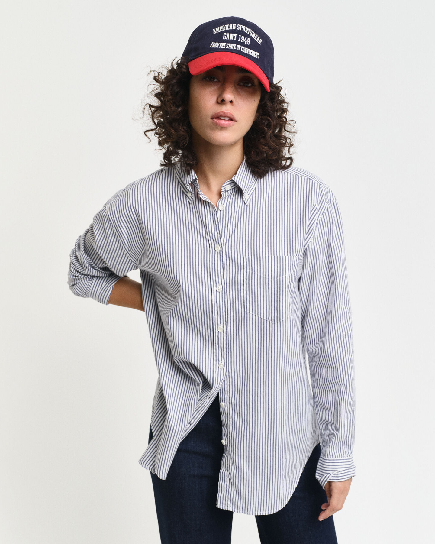 Camicia Luxury Oxford a righe relaxed fit