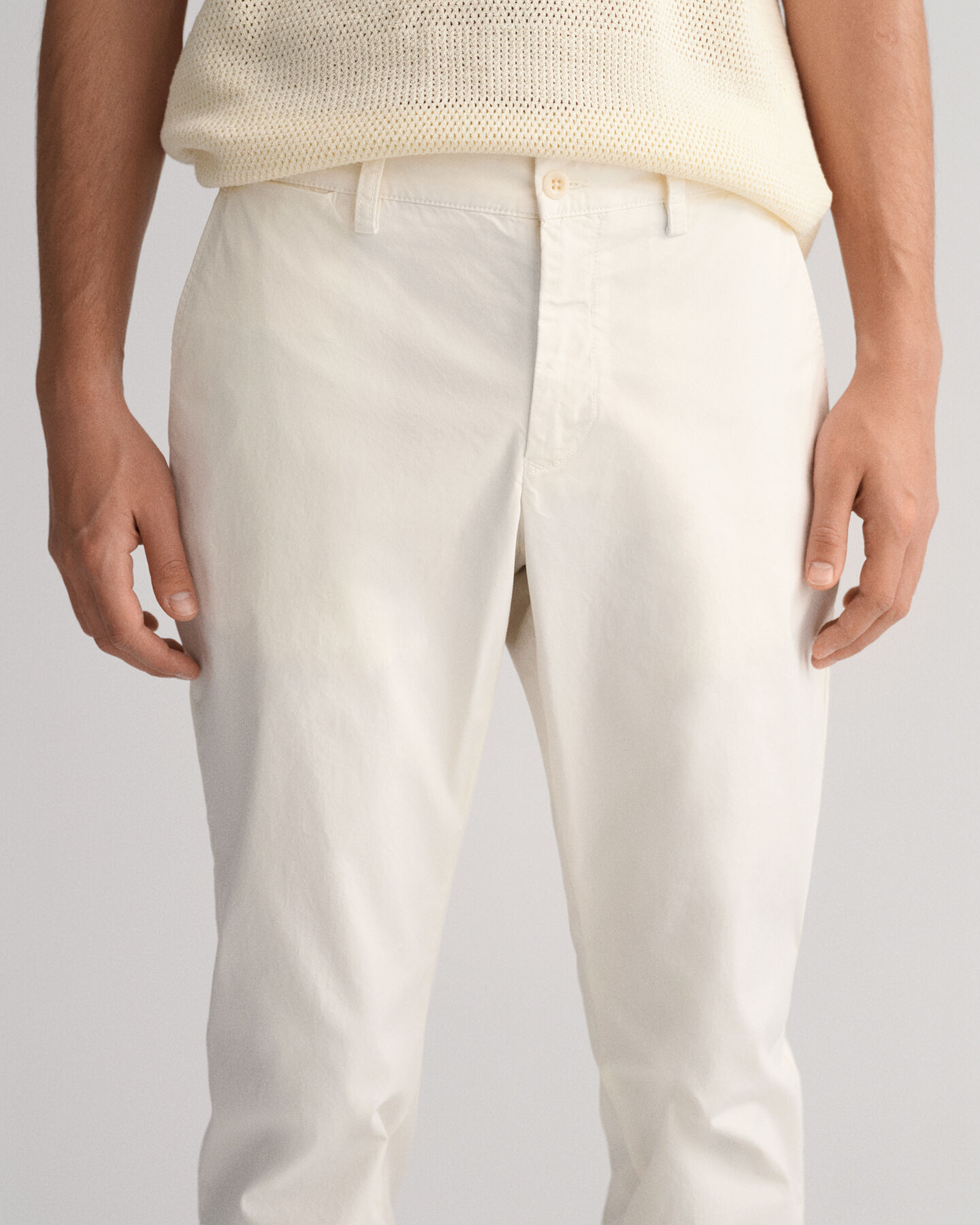 Pantaloni chino Hallden Sunfaded slim fit