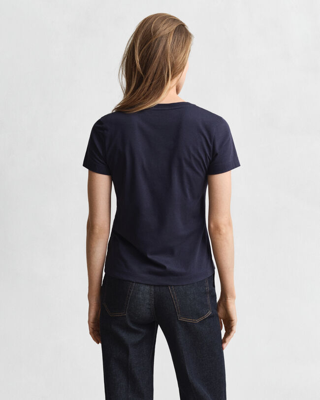 T-shirt Shield con scollo a V