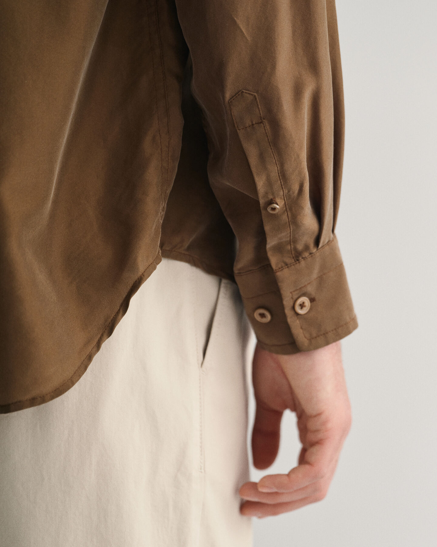 Camicia in seta relaxed fit