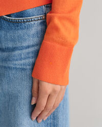 Maglia con scollo a V lavorata a maglia fine