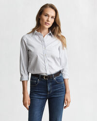 Camicia in popeline a righe regular fit
